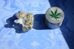 Zabezpieczona marihuana