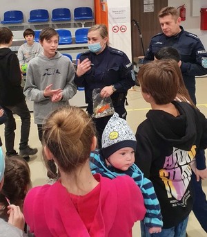 Spotkanie policjantów z dziećmi z Ukrainy
