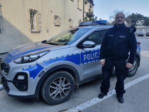 Dzielnicowy asp. sztab. Sławomir Wiśniewski