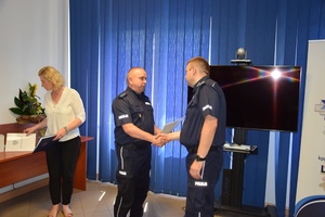 Pożegnanie z mundurem Zastępcy Komendanta Powiatowego Policji w Legionowie podinsp. Pawła Strzeleckiego