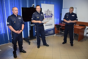 Pożegnanie z mundurem Zastępcy Komendanta Powiatowego Policji w Legionowie podinsp. Pawła Strzeleckiego