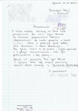 Podziękowania